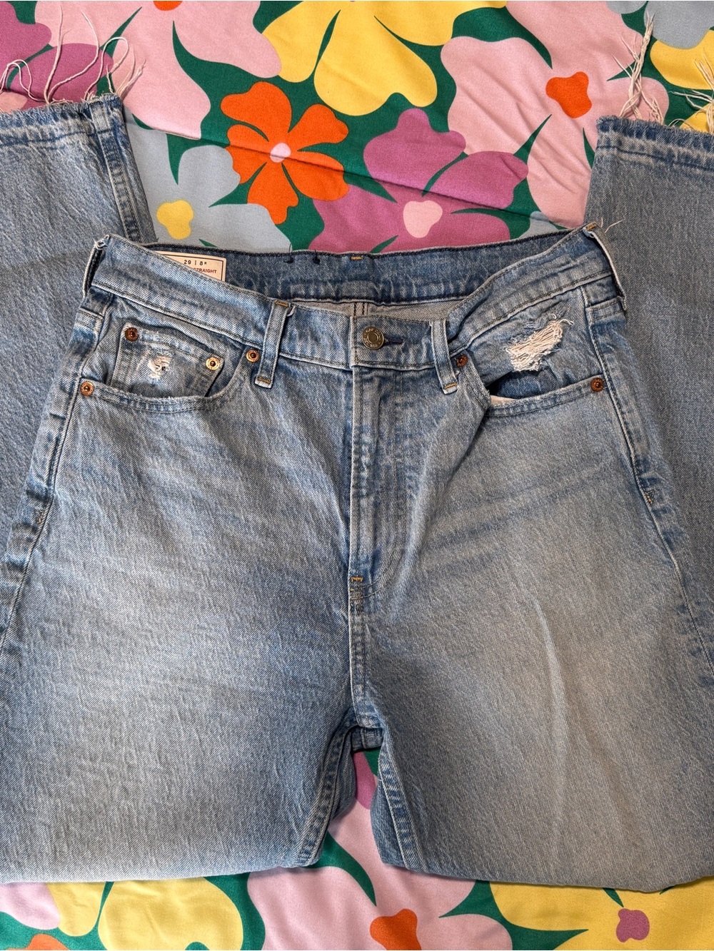 GAP Cheeky Straight Light Blue Jeans
